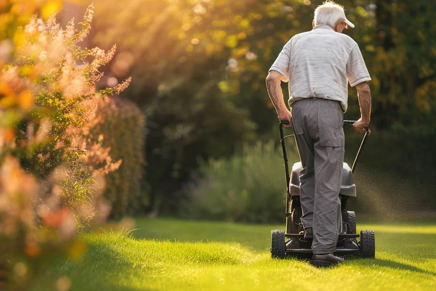 self propelled electric lawnmower