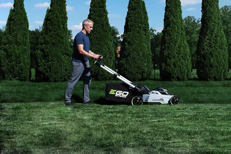 small battery operated lawn mower