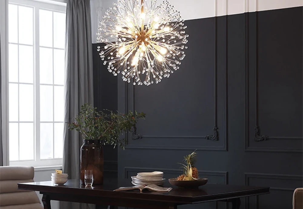 round modern crystal chandelier