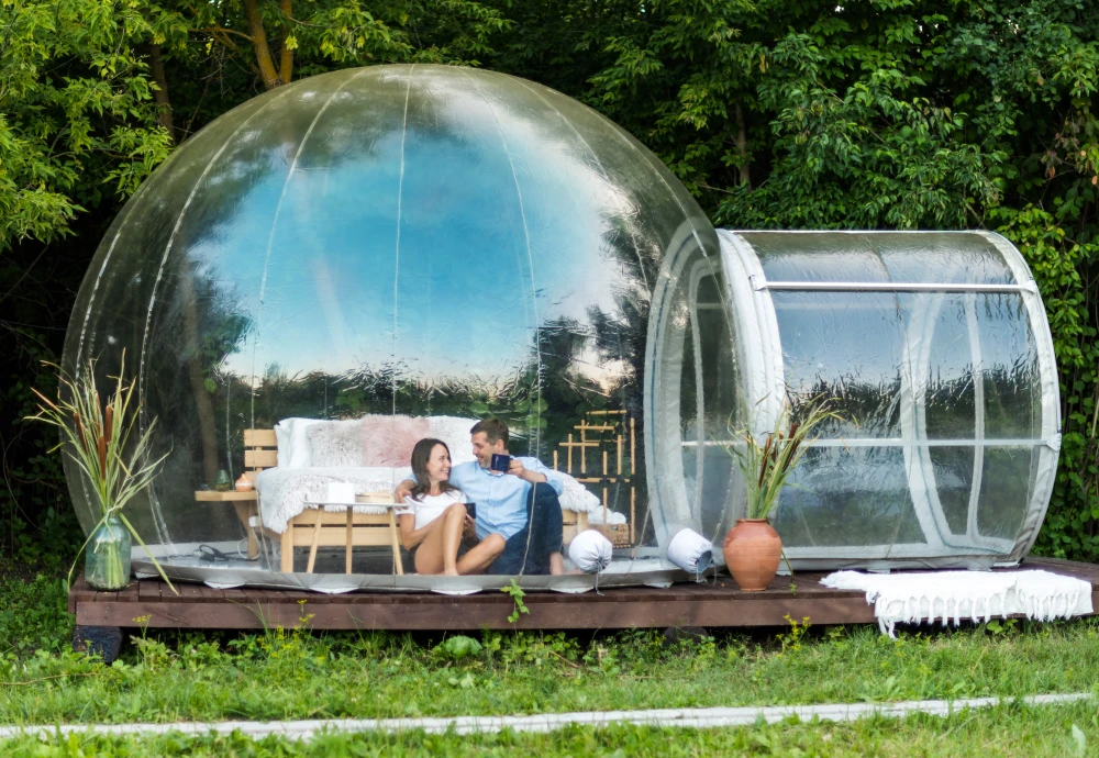 outdoor bubble tents